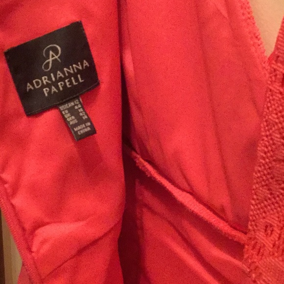 Dress -Adrianna Papell soft orange bandage-12 - Picture 4 of 7